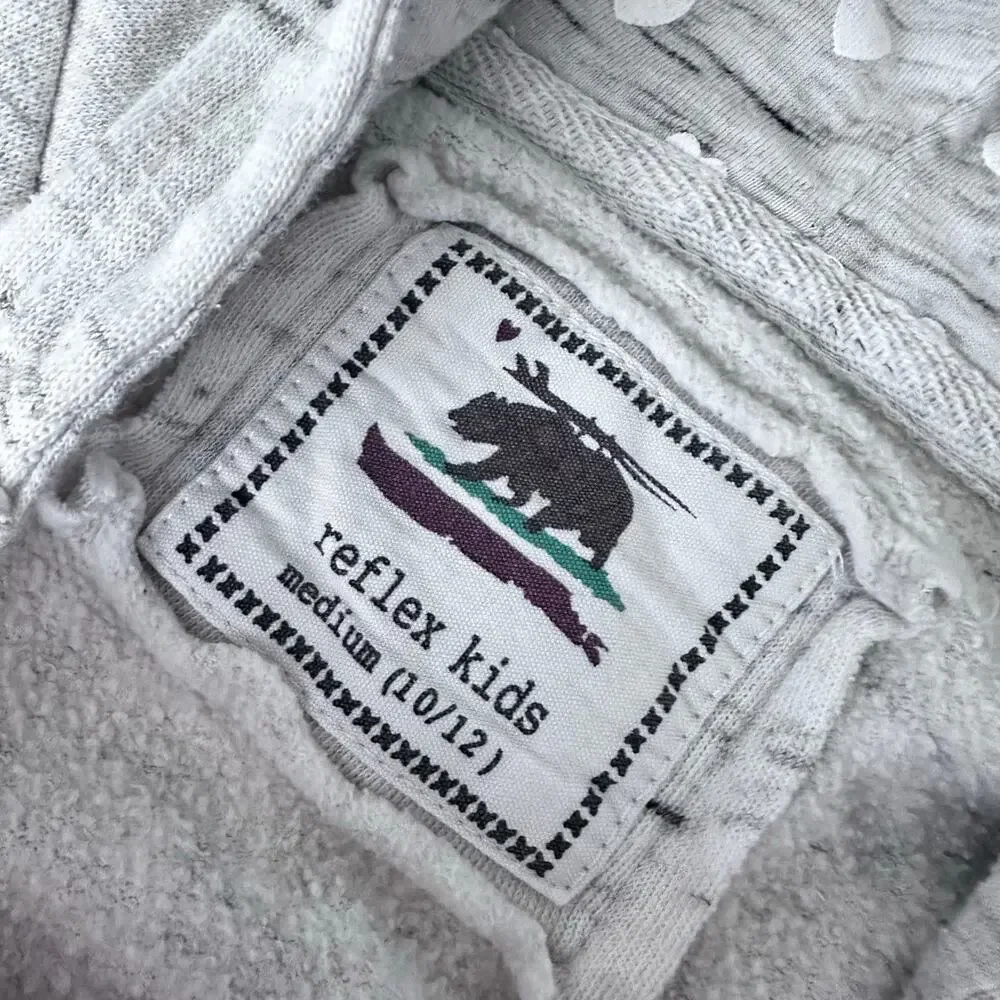 California Republic Full Zip Hoodie - Gray, Size M (10/12)